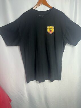 Black Tee with Yellow Bear Patch size XL good condition